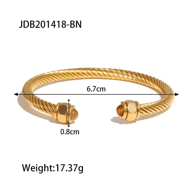 Waterproof 18k Gold Plated Stainless Steel Jewelry